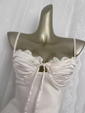 Niulatu Sheath Spaghetti Straps Satin Vacation Beach Dress Birthday Dresses SD0014