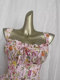 Niulatu A line Straps Floral Travel Vacation Floral Beach Dress Short Birthday Dress SD0029