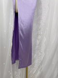 Niulatu Sheath Off The Shoulder Lilac Vacation Dress Slit Birthday Dresses SD0030