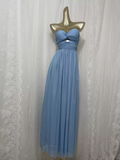 Niulatu A line Sweetheart Blue Vacation Dress Birthday Dresses SD0033
