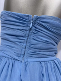 Niulatu A line Sweetheart Blue Vacation Dress Birthday Dresses SD0033