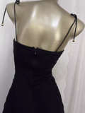 Niulatu Sheath Straps Black Travel Vacation Dress Short Birthday Dress SD0058