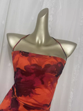 Niulatu Sheath Straps Floral Travel Backless Vacation Dress Short Birthday Dress SD0060