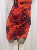 Niulatu Sheath Straps Floral Travel Backless Vacation Dress Short Birthday Dress SD0060