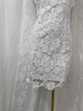 Niulatu Sheath Scoop Neckline Floral Travel Backless Lace Vacation Dress Short Birthday Dress SD0061