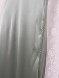 Niulatu A line Spaghetti Straps Sage Green Long Vacation Dress Birthday Dresses SD0073