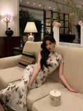 Niulatu Sheath High Neckline Chiffon Prom Dresses Birthday Outfits Evening Gown SD1058