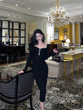 Niulatu Sheath Black Prom Dresses Birthday Outfits Evening Gown SD1070
