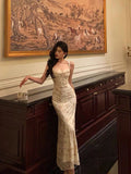 Niulatu Sheath Straps Floral Satin Prom Dresses Birthday Outfits Evening Gown SD1119