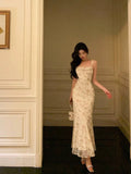 Niulatu Sheath Straps Floral Satin Prom Dresses Birthday Outfits Evening Gown SD1119