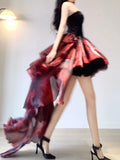 Niulatu Party Dress Lolita Dress Christmas Dress Burgundy Birthday Dresses SD1124