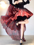 Niulatu Party Dress Lolita Dress Christmas Dress Burgundy Birthday Dresses SD1124