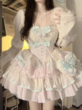 Niulatu Ball Gown Square Neckline Pink Satin Short Birthday Dresses Birthday Outfits SD1146