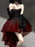 Niulatu Ball Gown Sweetheart Burgundy Organza Prom Dress Birthday Dresses Birthday Outfits SD1163