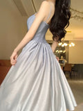 Niulatu A line Spaghetti Straps Long Birthday Dresses Prom Dress Birthday Outfits SD1186