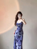 Niulatu Sheath Spaghetti Straps Women's Beach Dress Vacation Dresses Birthday Dress With Butterfly SD1235