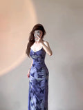 Niulatu Sheath Spaghetti Straps Women's Beach Dress Vacation Dresses Birthday Dress With Butterfly SD1235