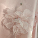 Niulatu A line Halter Pink Travel Vacation Dresses Short Satin Birthday Dress SD1245