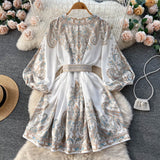 Niulatu A line Long Sleeves Long Sleeves Holiday Dresses Autumn Beach Dress SD1265