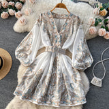 Niulatu A line Long Sleeves Long Sleeves Holiday Dresses Autumn Beach Dress SD1265