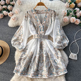 Niulatu A line Long Sleeves Long Sleeves Holiday Dresses Autumn Beach Dress SD1265