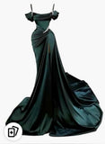 Niulatu Off-the-Shoulder Mermaid Prom Dress Ruffles With High Split SD1304