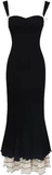 Niulatu Mermaid Straps Chiffon Black Prom Dresses Party Dress SD1315