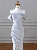 Niulatu One-shoulder Evening Dress Slim Annual Show Host Dress Dinner Will Dress Prom Dresses SD1334