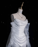 Niulatu Mermaid Off The Shoulder White Wedding Dresses With Train Bridal Gowns SD1384