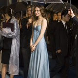 Niulatu A-Line Sweetheart Blue Satin Long Prom Dresses Formal Evening Dress SD1390