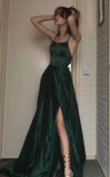 Niulatu Green Long Prom Dresses Formal Graduation Party Dress Evening Dress SD1514