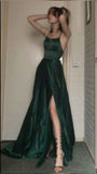 Niulatu Green Long Prom Dresses Formal Graduation Party Dress Evening Dress SD1514