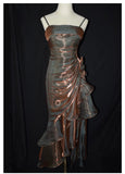 Niulatu Mermaid Spaghetti Straps Satin Long Party Dress Prom Dresses SD1523