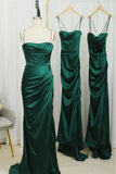 Niulatu Green Long Prom Dresses Formal Graduation Party Dress Sheath Evening Dress SD1544