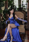 Niulatu Sheath Royal Blue Long Prom Dresses Formal Graduation Party Dress Evening Dress SD1546