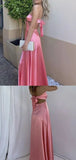 Niulatu Sweetheart Sleeveless A Line Satin Long Evening Prom Dresses SD1568