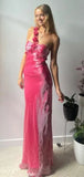 Niulatu Sleeveless Mermaid Satin Evening Prom Dresses Evening Dress SD1570