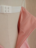Niulatu A line Strapless Pink Vacation Dress Satin Women Dresses SD157