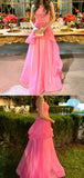 Niulatu Sleeveless A-line Tulle Long Prom Dresses For Party SD1586
