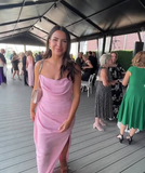 Niulatu Sweetheart Sleeveless Mermaid Satin Long Evening Prom Dresses SD1587
