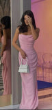 Niulatu Sweetheart Sleeveless Mermaid Satin Long Evening Prom Dresses SD1587