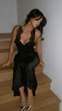 Niulatu Mermaid Halter Black Lace Long Evening Dress Prom Dresses SD1647
