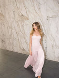 Niulatu Mermaid Pink Long Prom Dresses Formal Graduation Party Dress Evening Dress SD1664
