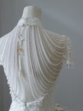 Niulatu Sheath High Neckline White Sequin Long Wedding Dresses Brides Dress SD1669