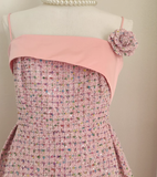 Niulatu A line Spaghetti Straps Pink Vacation Dress Long Women Dresses SD167
