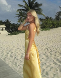 Niulatu Mermaid Sleeveless Floor Length Long Evening Dress Prom Dresses SD1712