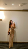 Niulatu Sheath Sweetheart Sequin Floor Length Champagne Evening Dress Prom Dresses SD1722