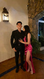 Niulatu Satin Mermaid Long Party Dress Graduation Dress Evening Dress SD1726