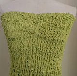 Niulatu Sheath Strapless Bud Green Lace Vacation Dress Short Birthday Dresses SD175