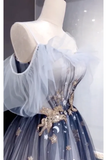 Niulatu Ball Gown Off The Shoulder Tulle Party Dress Long Prom Dress Evening Dresses SD1791